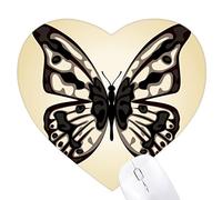 papillon spécimen en pâle Jeux de tapis de souris en forme de coeur