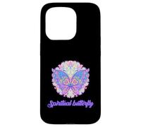 Papillon Spirituel Corps Energie Zen Namaste Yoga Méditation Coque pour iPhone 15 Pro