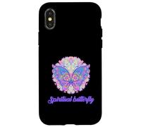 Papillon Spirituel Corps Energie Zen Namaste Yoga Méditation Coque pour iPhone X/XS
