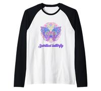 Papillon Spirituel Corps Energie Zen Namaste Yoga Méditation Manche Raglan