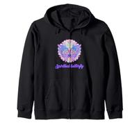 Papillon Spirituel Corps Energie Zen Namaste Yoga Méditation Sweat à Capuche