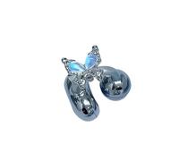 Papillon strass casque clip décoration matériaux métalliques de haute qualité grande compatibilité transformation instantanée de style papillon casque bijoux