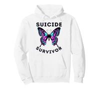 Papillon Survivor Survivor Sensibilisation Prévention Enfant Garçon Fille Sweat à Capuche