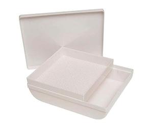 Papillon Tamiseur plastique avec couvercle