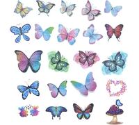 Papillon Tatouage Enfant, Ensemble De 8 Tatouage Enfant Fille, Papillon Temporaire Faux Autocollants De Tatouage Pour Les Filles, Cadeau Fête Faveur Enfants Anniversaire Filles Anniversaire Décoration