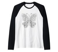 Papillon Tatouage Tribal Ethnique Manche Raglan