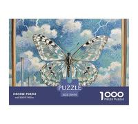 Papillon taxidermiste 1000 Pièces Jigsaw Puzzle Fantastique Magique pour Adultes Classiques Cadeaux Défi Activité Créative 70x50cm/1000pcs