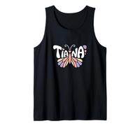 Papillon Tiana - Art personnalisé avec nom Mignon Débardeur