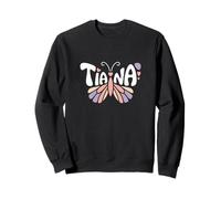 Papillon Tiana - Art personnalisé avec nom Mignon Sweatshirt
