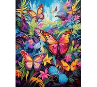 Papillon Tropical Puzzle 500 Pièces pour Adultes, Puzzle Impossible, Puzzles Classique pour Adulte, Puzzles Coloré Jeu de Famille et Team Building