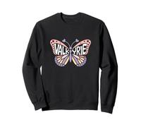 Papillon Valkyrie - Art personnalisé avec nom Mignon Sweatshirt