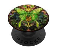 Papillon Vibrant, œuvre d'art de la Nature PopSockets PopGrip Adhésif