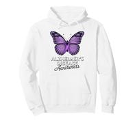 Papillon Violet pour Sensibilisation à la maladie d'Alzheimer Sweat à Capuche