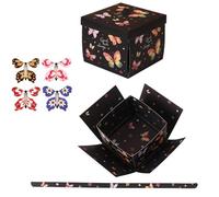 Papillon Volant - Pro | Boîte Cadeau Explosive 5.71x5.71x5" Effet Papillons Magiques | Coffret Cadeau D'Anniversaire Insolite Et Romantique Pour Amis Famille Haute Performance