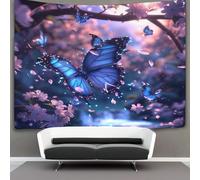 Papillons 3D Effet Tapisserie Art Mural Tapisserie Murales Tapisserie Murale Tissu Pour La DécoSourision De Chambre À Coucher, DécoSourisions Murales, Art Mural, Nappes Tapisseries 130cmx150cm