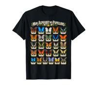 Papillons A-Z Nature Insectes Lépidoptères Cadeau T-Shirt