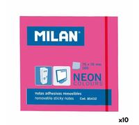 Papillons adhésifs Milan 76 x 76 mm rose 10 pièces