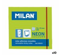 Papillons adhésifs Milan 76 x 76 mm vert 10 pièces