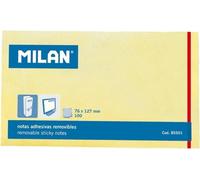 Papillons adhésifs MILAN jaunes 127 x 76 mm, 100 pièces.