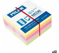 Papillons adhésifs Milan Neon colours Coloré 50 x 50 mm (12 pièces)