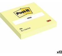 Papillons adhésifs Post-it 654 jaune 76 x 76 mm (12 pièces)
