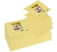 Papillons adhésifs Post-it CANARY YELLOW jaune 7,6 x 7,6 cm 12 pièces 76 x 76 mm