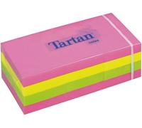 Papillons adhésifs Tartan Notes 38 x 51 mm néon 12 blocs de 100 feuilles