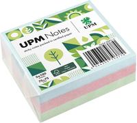 Papillons adhésifs UPM Notes 5654-20PG-3 Pastel 75x75mm 100fl. assortis. 3pcs.