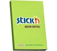 Papillons adhésifs vert fluo - 100 feuilles pour le bureau et la maison, parfaitement inscriptibles