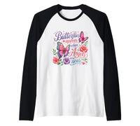 Papillons apparaissant Lorsque Les Anges sont Proches d'un Papillon commémoratif Manche Raglan