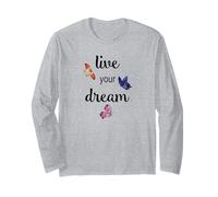 Papillons Aquarelle Live Your Dream Manche Longue