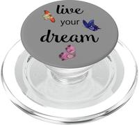 Papillons Aquarelle Live Your Dream PopSockets PopGrip pour MagSafe