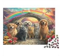 Papillons Arc-en-Ciel Puzzle 1000 Pièces, Papillons Arc-en-Ciel colorés, Jeu éducatif, défi, activité familiale, Cadeau pour Tous, 70x50cm
