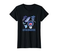 Papillons Bleus pour la Sensibilisation à l'Autisme T-Shirt Graphique avec Valeur