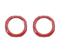 Papillons de carburateur Anneau Décoratif De Sortie D'air Climatiseur Voiture Accessoires D'intérieur Pour Suzuki Pour Jimny 2019 2020 2021 2022 2023 2024 Boîtier de papillon(Red Carbon)