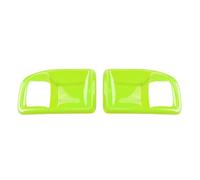 Papillons de carburateur Autocollant Décoratif Pour Poignée Porte Intérieure À 2 Portes Pour Jeep Pour Wrangler JK 2011-2017 Accessoires De Voiture ABS Boîtier de papillon(Vert clair)