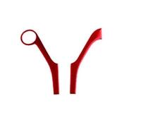 Papillons de carburateur Autocollants Voiture En Fibre Carbone Rouge Pour Mercedes Pour Benz Classe C W204 2007-2010 Décoration Intérieure Protection Boîtier de papillon(Type 11)