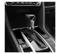 Papillons de carburateur Garniture Décorative Panneau Levier Vitesse Voiture Garniture Cadre À Paillettes Pour Civic 10e 2020 2019 2018 2017 Accessoires Intérieurs Boîtier de papillon(Noir)
