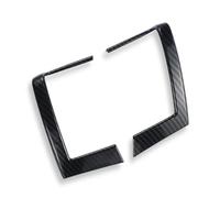 Papillons de carburateur Lot De 2 Autocollants En Fibre Carbone ABS Pour Grille D'aération De Voiture Moulures Intérieures Pour BMW Pour MINI Pour Cooper F55 F56 F57 Boîtier de papillon