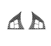 Papillons de carburateur Pour BMW Série 6 Pour M6 E63 E64 2004 2005 2006 2007 2008 2009 2010 Accessoires Fibre Carbone Intérieur De Voiture Volant Véritable Autocollant Boîtier de papillon(A)