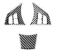 Papillons de carburateur Pour BMW Série 6 Pour M6 E63 E64 2004 2005 2006 2007 2008 2009 2010 Accessoires Fibre Carbone Intérieur De Voiture Volant Véritable Autocollant Boîtier de papillon(B)