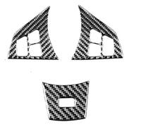 Papillons de carburateur Pour BMW Série 6 Pour M6 E63 E64 2004 2005 2006 2007 2008 2009 2010 Accessoires Fibre Carbone Intérieur De Voiture Volant Véritable Autocollant Boîtier de papillon(C)