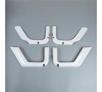 Papillons de carburateur Pour Jeep Pour Wrangler JK 4 Portes 2011-2017 Filet De Porte De Voiture Boîte Rangement Décoration Garniture Cadre Accessoires Intérieurs Boîtier de papillon(BLANC)