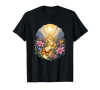 Papillons de Jardin Fleurs Sauvages Montagne Lever du Soleil T-Shirt