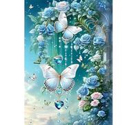 Papillons de la roseraie Puzzle pour Adultes 90 pièces, Puzzles Classiques, Détente & Relaxation, Famille Jeu Puzzles, Puzzle de Décoration