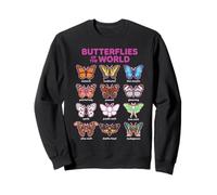 Papillons du Monde Mignon Papillon Kawaii Sweatshirt