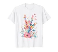 Papillons Floraux en langage des Signes Je t'aime ASL T-Shirt Graphique avec Valeur