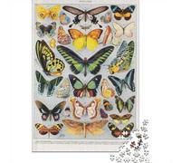 Papillons Puzzle 1000 Pièces, Cadeau De Fêtes, 52x38cm/1000pcs