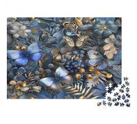 Papillons Puzzle pour Adultes Puzzle De 1000 Pièces Puzzle De 1000 Pièces pour Adultes Puzzle Durable pour Adultes Idéal pour Les Amateurs De Puzzles 1000pcs (75x50cm)