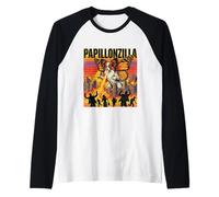 Papillonzilla Parodie du Film Monstre Papillon géant Manche Raglan